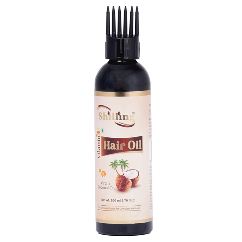 Virgin Hair Oil (With Vitamin E) 100 ml - Shilling Coconut Virgin Oil